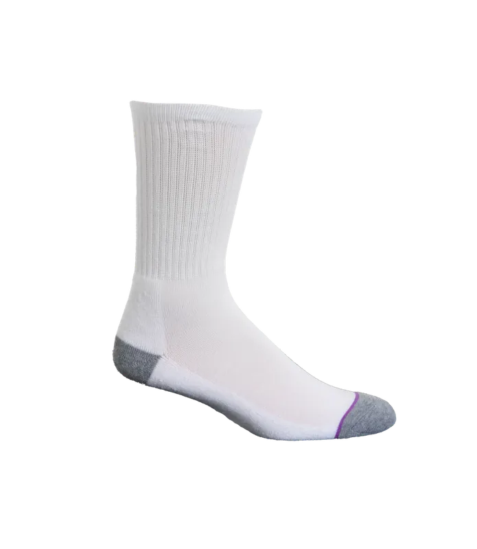 Noble Outfitters 61042-010 Women‘s Performance Crew Sock 6Pk White Large