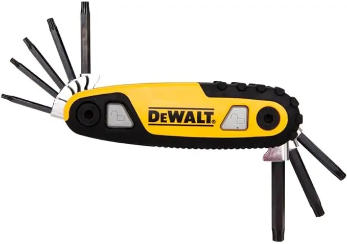DeWalt DWHT70264 Durable & Ergonomic Design Folding Locking Torx Key Set
