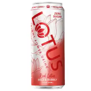 Lotus Plant Power Strawberry Flavor Red Lotus Drink - Single 12oz