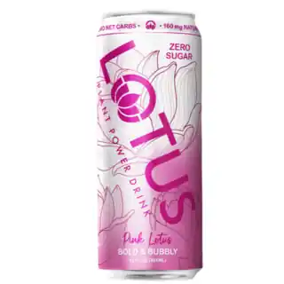 Lotus Plant Power Raspberry Flavor Pink Lotus Drink - Single 12oz