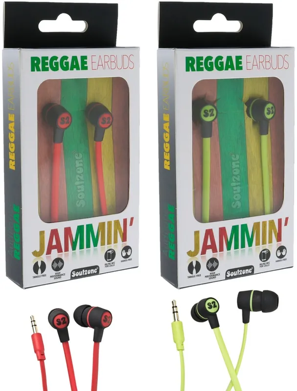 True Tech Jammin‘ Reggae Earbuds - Assorted Colors
