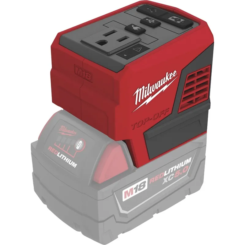Milwaukee M18 TOP-OFF 175W Portable Power Supply Inverter (Tool Only)