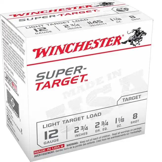 Winchester Super-Target Light Target Load 12 Gauge 100 RDs 2-3/4" Chamber