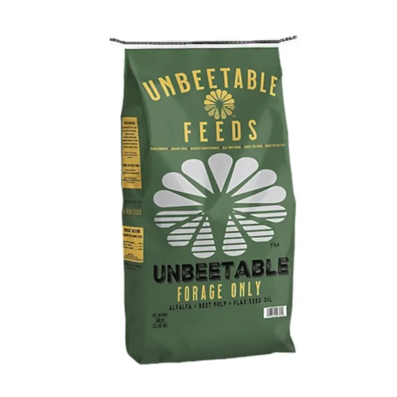 Unbeetable Alfalfa + Beet Pulp + Flax Seed Oil Forage Only Blend Horse Feed 50lbs