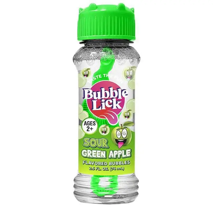 Bubble Lick Flavored Edible Bubbles - Sour Green Apple