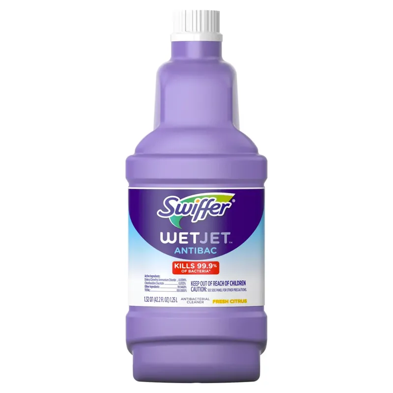 Swiffer WetJet Antibacterial Solution Refill, Fresh Citrus Scent