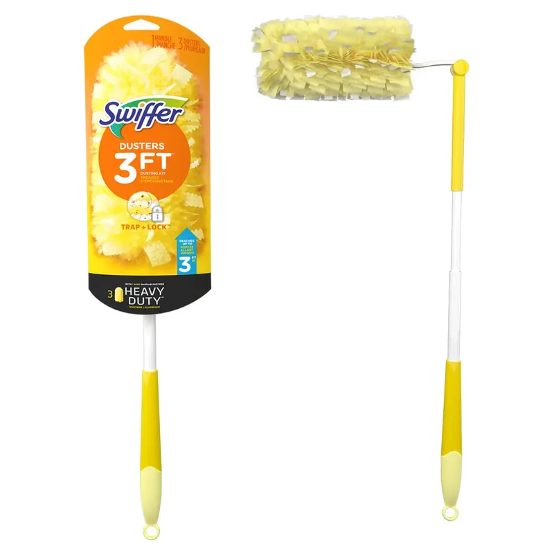 Swiffer Dusters Heavy Duty 3 ft Extendable Handle Starter Kit