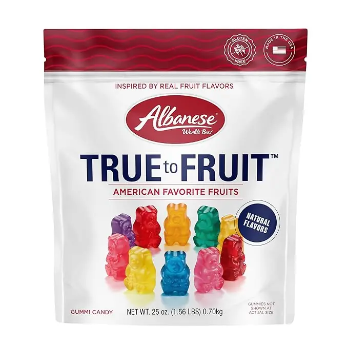 Albanese Gummi Bears True to Fruit American Favorite Fruits 25oz