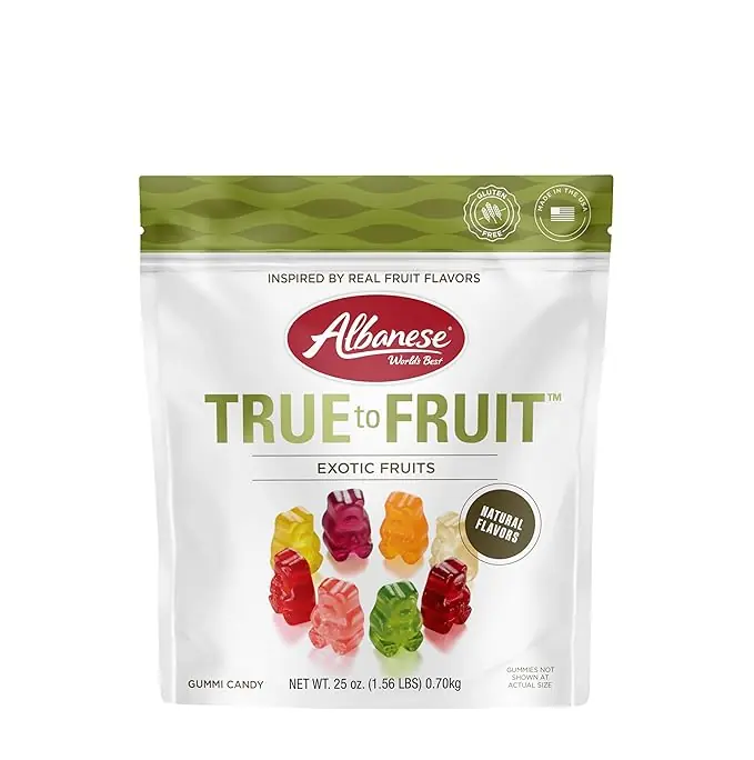 Albanese Gummi Bears True to Fruit Exotic Fruits 25oz