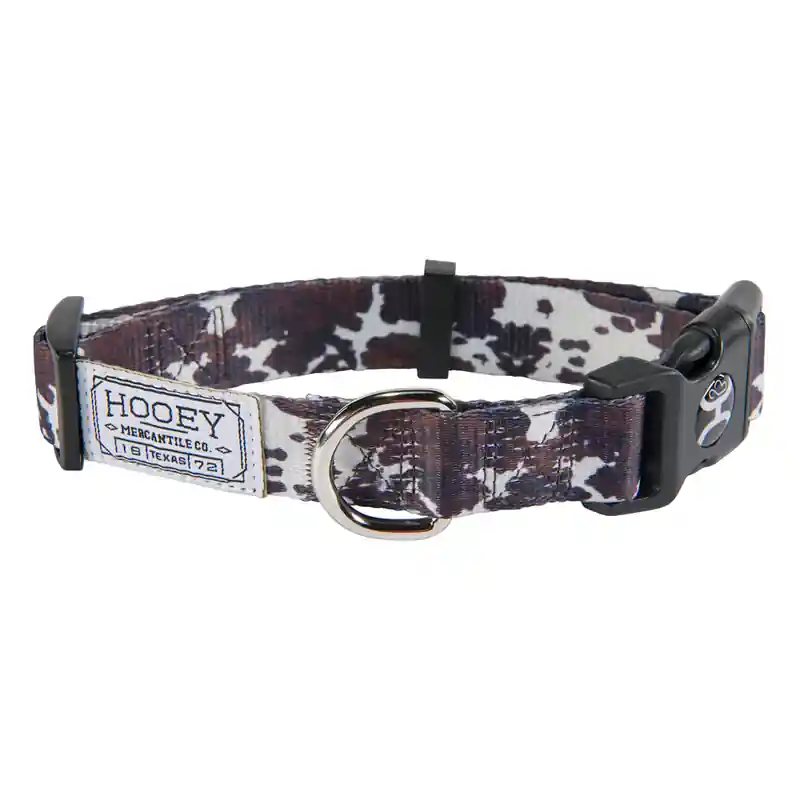 Hooey Nomad Dog Collar - Cow Print
