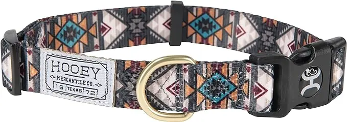Hooey Nomad Dog Collar - Beluga Monterey Print