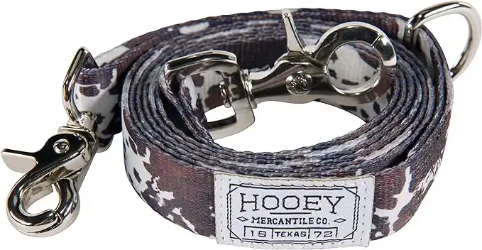 Hooey Nomad Dog Leash - Cow Print