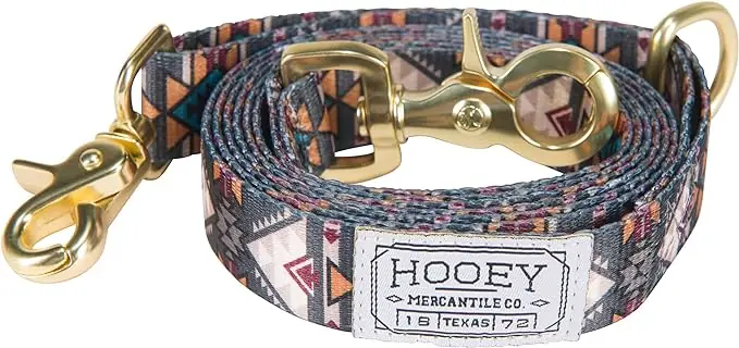 Hooey Nomad Dog Leash - Beluga Monterey Print