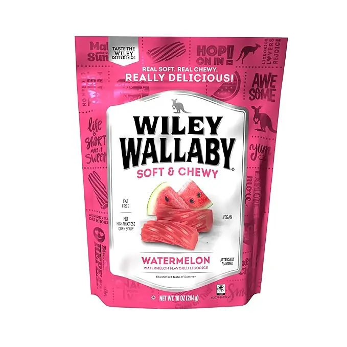 Wiley Wallaby Watermelon Licorice - 10 oz
