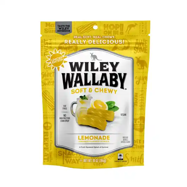 Wiley Wallaby Lemonade Licorice - 7.05 oz