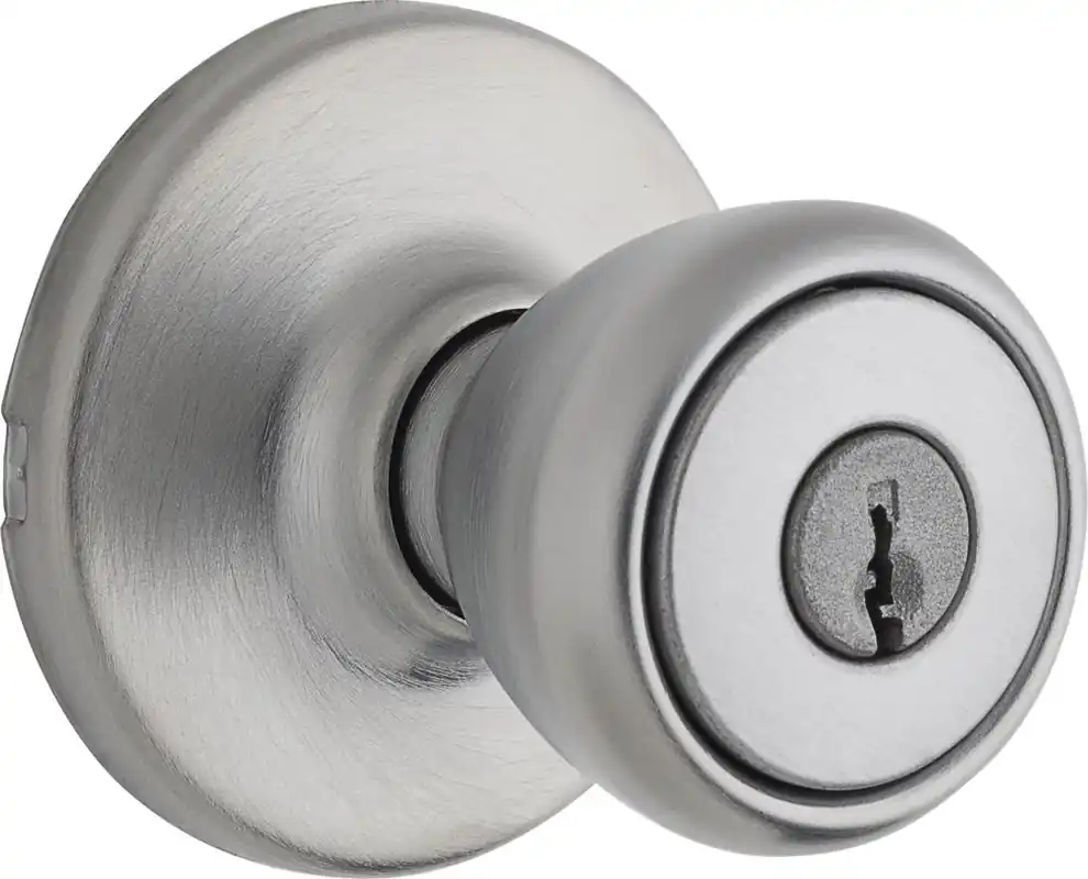 Kwikset Tylo Satin Chrome Entry Door Knob 400T26DCPK6