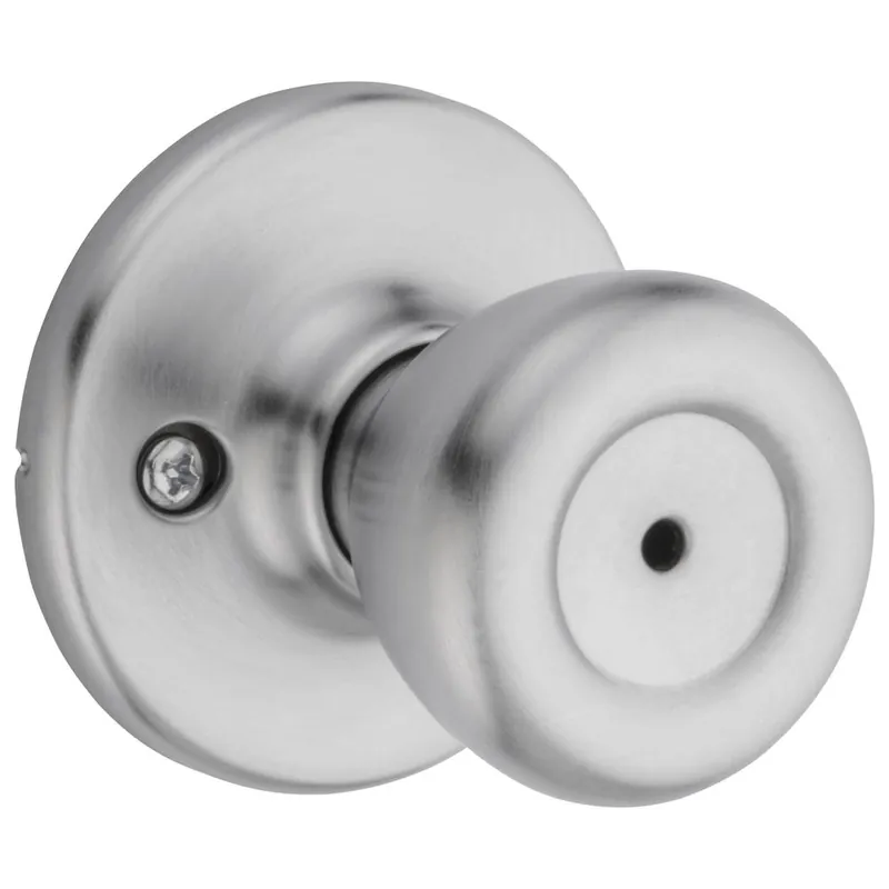 Kwikset Tylo Satin Chrome Bed & Bath Privacy Door Knob 300T26DCP