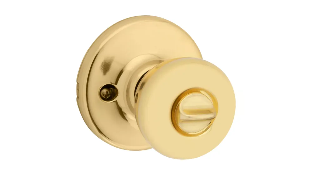 Kwikset Tylo Polished Brass Keyed w/ Pin & Tumbler Door Knob 400T3CP6K6