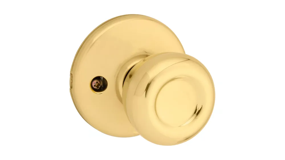 Kwikset Tylo Polished Brass Hall/Closet Door Knob 200T3CPRCLRCS