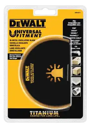 DeWalt DWA4209 Oscillating Titanium Semicircle Blade