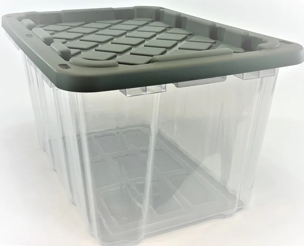 Edge Plastics 17-Gallon Clear Industrial Storage Tote