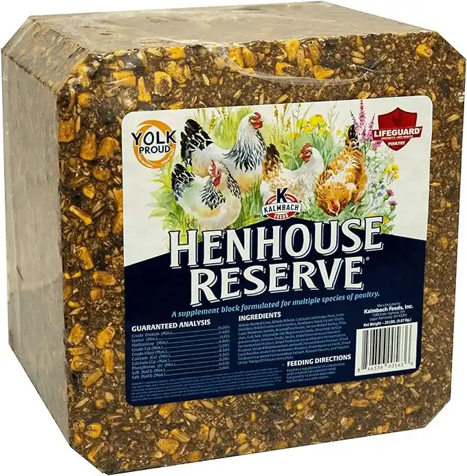 Kalmbach Feeds Henhouse Reserve Supplement Treat Block for Chickens, 20 lbs
