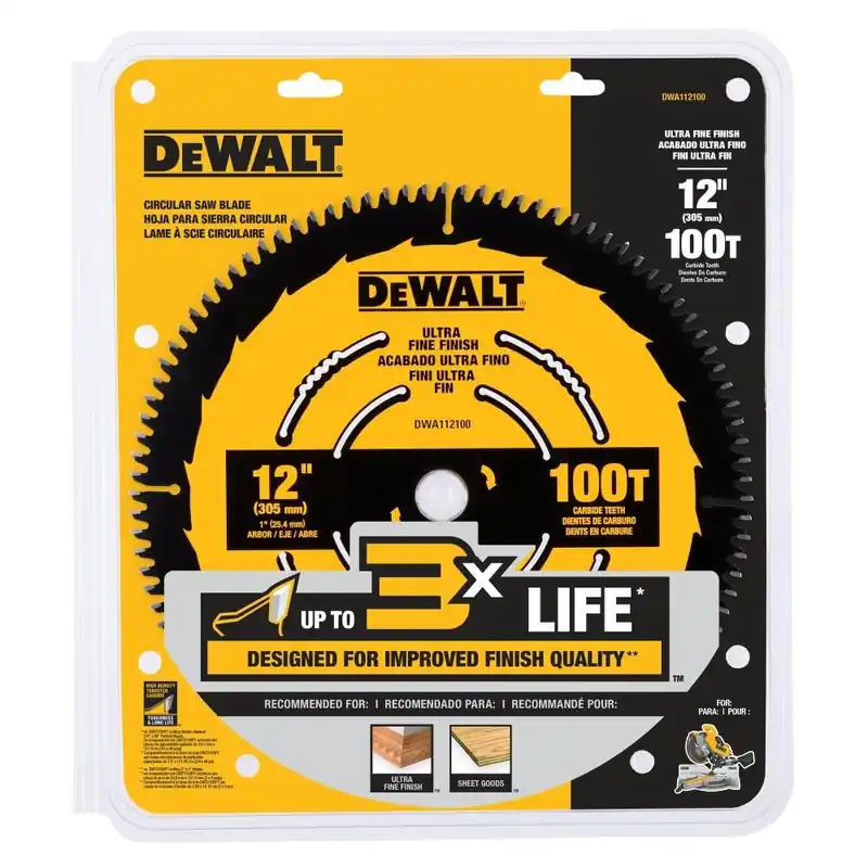 DeWalt Circular Saw Blade 12in 100T DWA112100