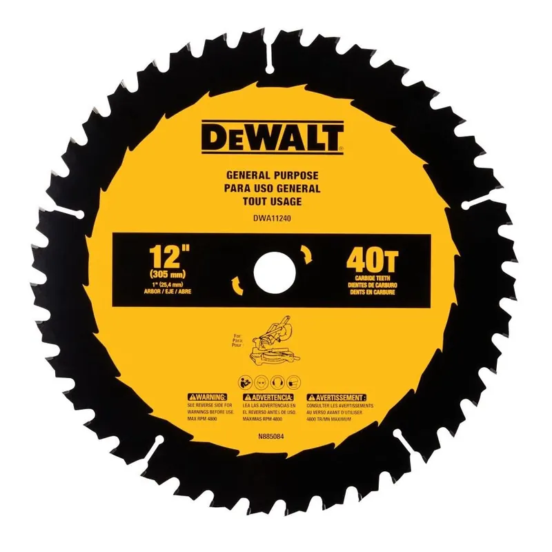 DeWalt Circular Saw Blade 12in 40T DWA11240