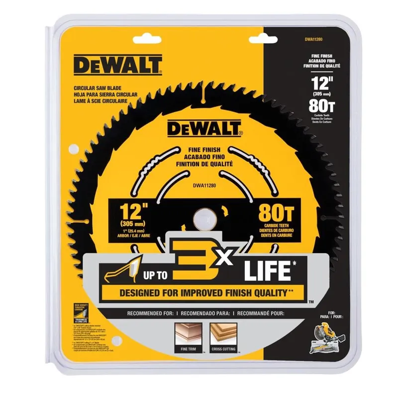 DeWalt Circular Saw Blade 12in 80T DWA11280