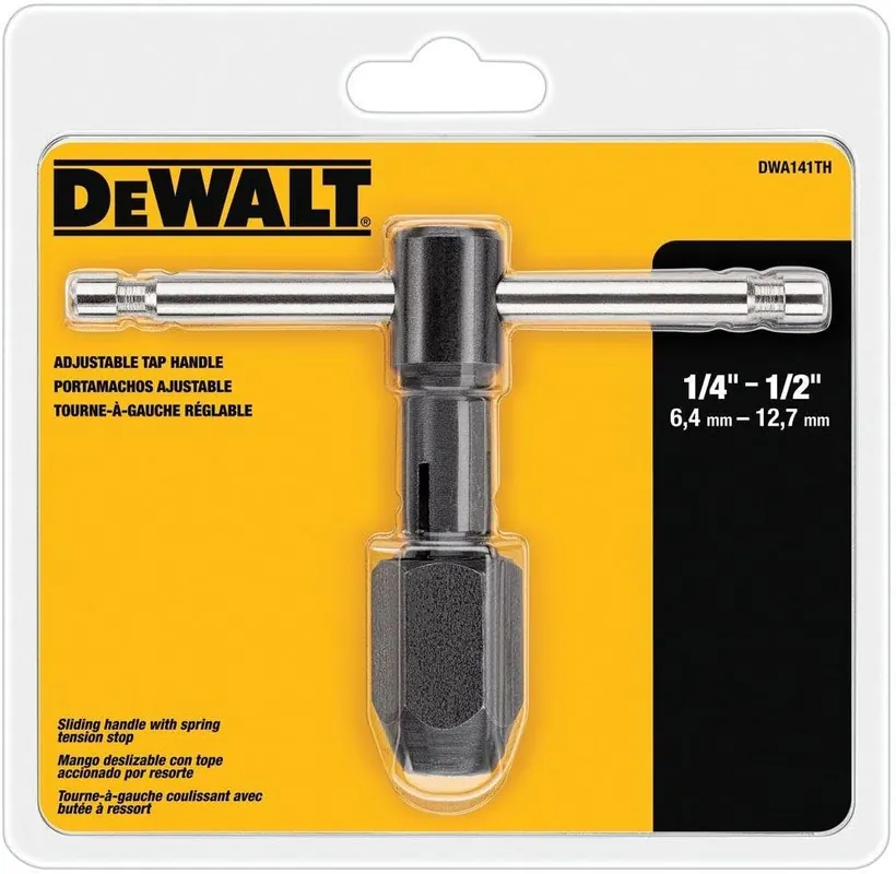 DeWalt 1/4"-1/2" Adjustable Tap Handle DWA141TH