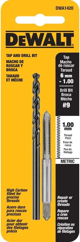 DeWalt Tap & Drill Set M6 x 1 Taps 2 pc DWA1420