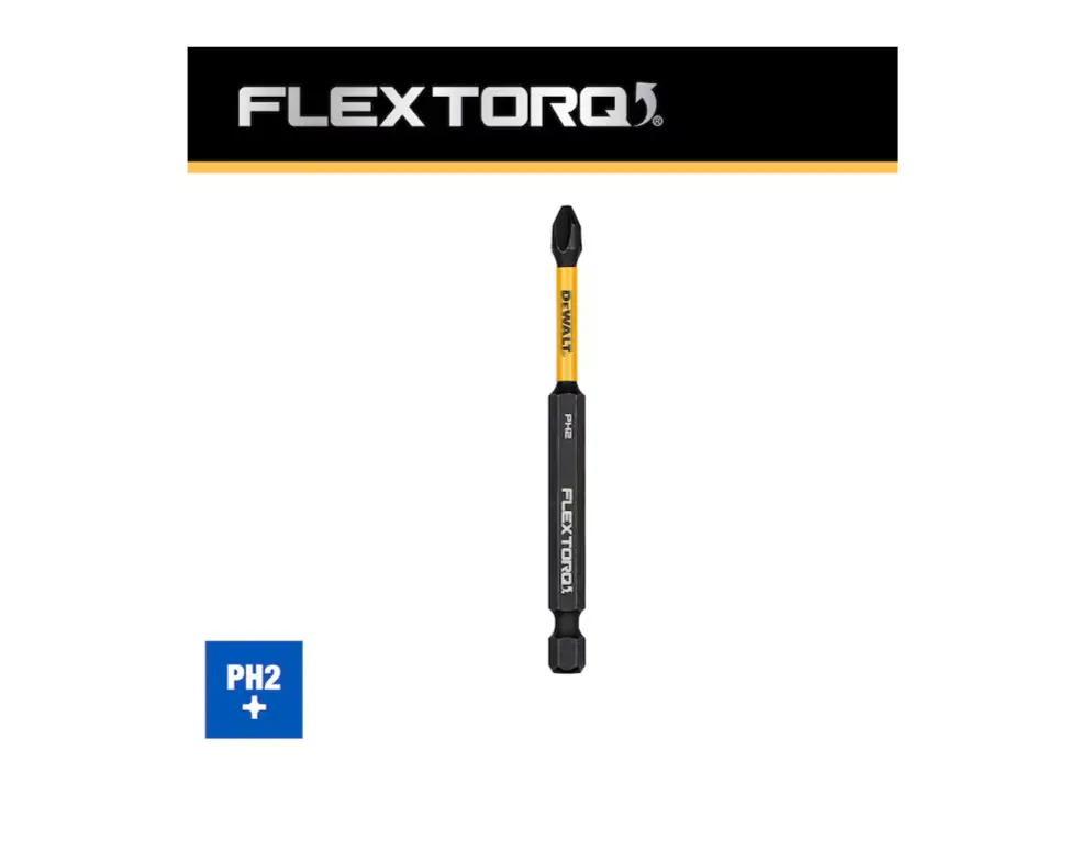 DeWalt DWAF3PH2IR FlexTorq 1/4-in x 3-1/2-in Phillips Impact Driver Bit PH2