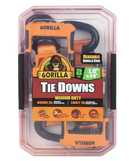 Erickson 14 ft. x 1.5 in. Heavy-Duty Tie Down Ratchet Strap (2-Pack)