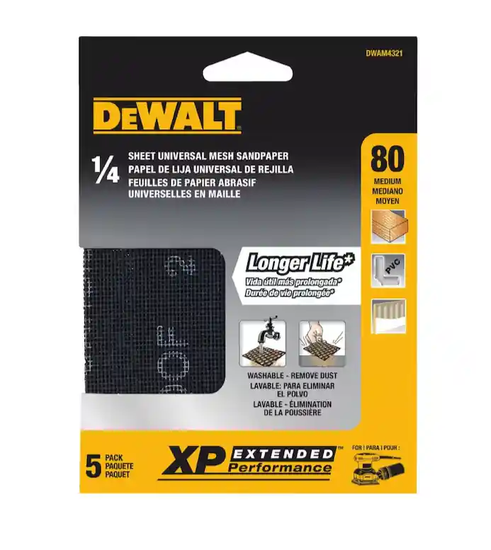 DEWALT DWAM4321 80-Grit Sheet Sandpaper