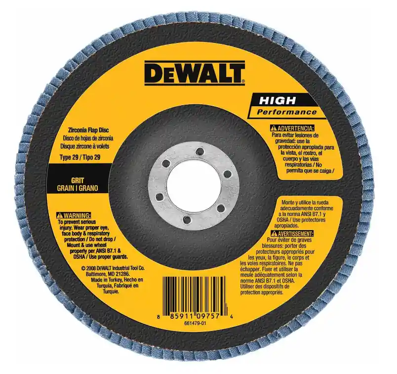 DEWALT DW8381H 6-Inch X 5/8-Inch-11 60G Type 29 Hp Flap Disc