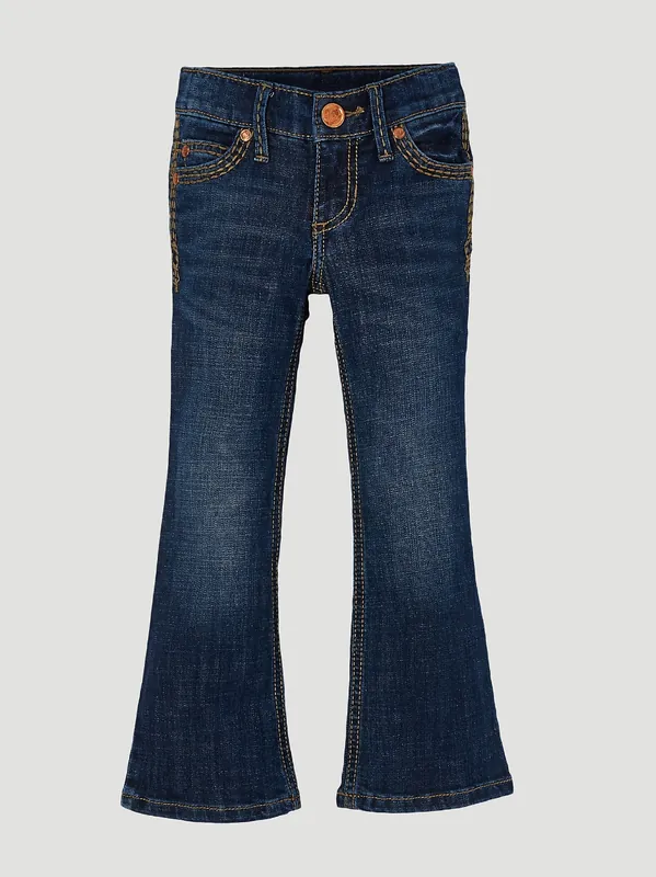 Wrangler Girl‘s Boot Cut Jean, Denver Medium Wash - 1009MWGER