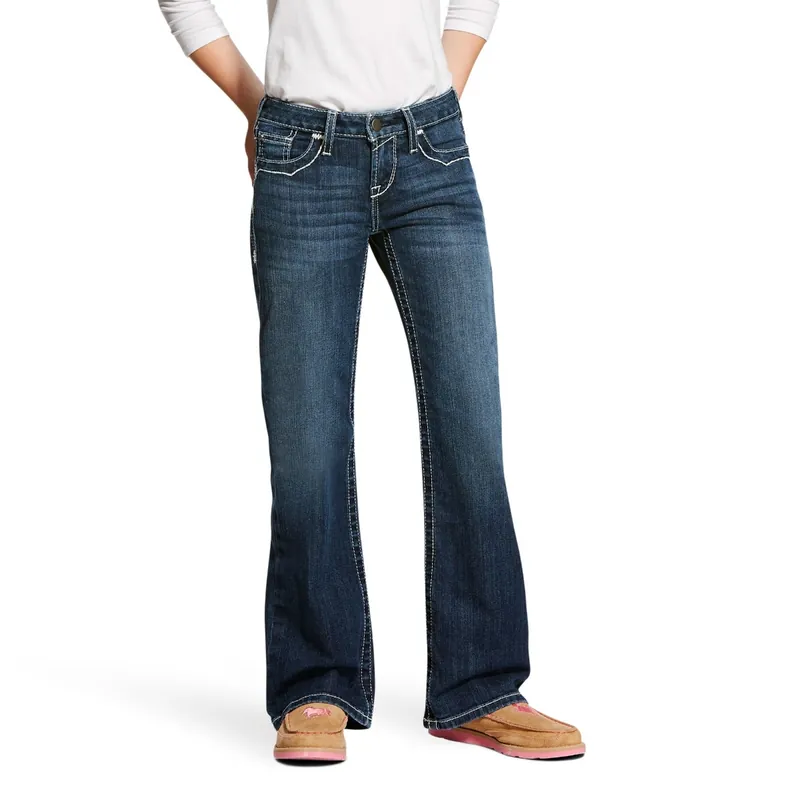 Ariat Girls‘ 10025984 Entwined Boot Cut Jean - Dresden