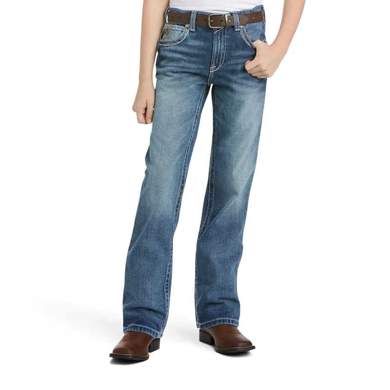Ariat Boy‘s 10021160 B4 Relaxed Coltrane Boot Cut Jean - Durango