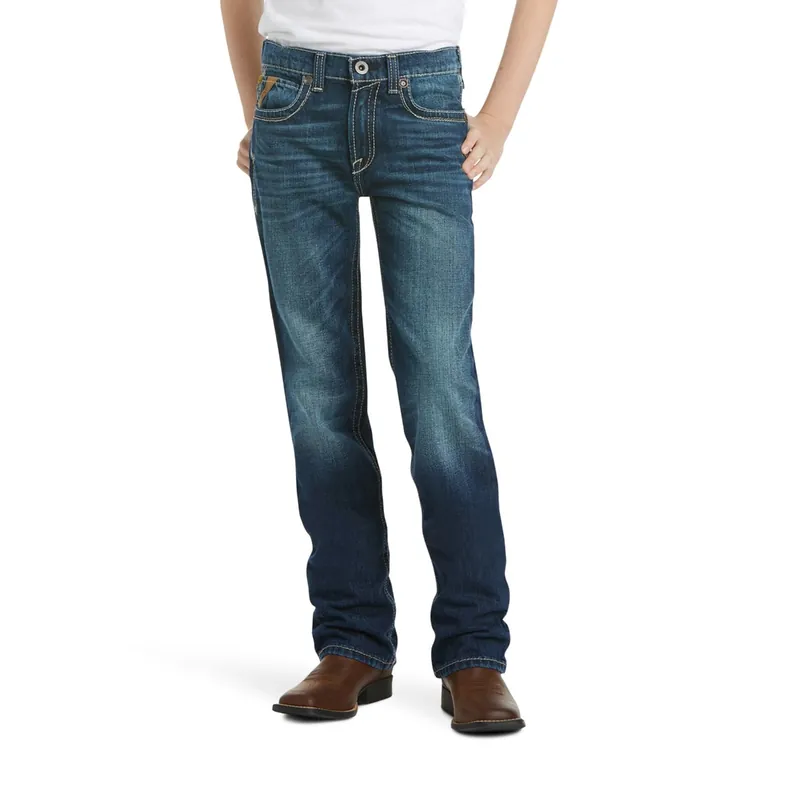 Ariat Boy‘s 10018338 B5 Slim Boundary Stackable Straight Leg Jean - Cyclone