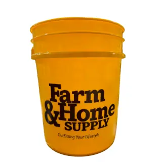 Farm & Home - DeWalt Logo 5 Gallon Bucket - Yellow