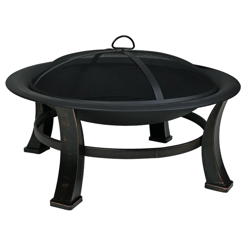 Livingscape 30" Steel Saucer Fire Pit