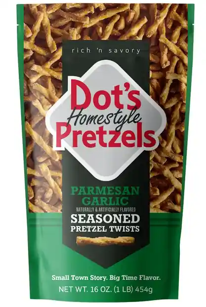Dot‘s Homestyle Pretzels Parmesan Garlic Seasoned Pretzel Twists, 16 oz