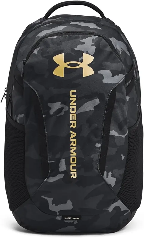 Under Armour Hustle 6.0 Backpack Black/Metallic Gold