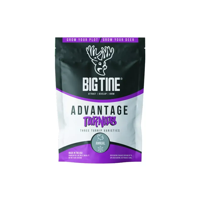 Big Tine Advantage Turnips Food Plot Mix - 3 LB (1/2 Acre)