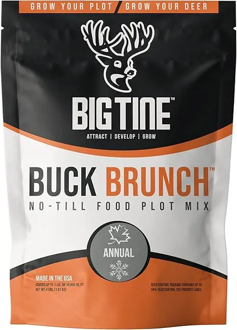 Big Tine Buck Brunch Food Plot Mix - 4 LB (1/3 Acre)