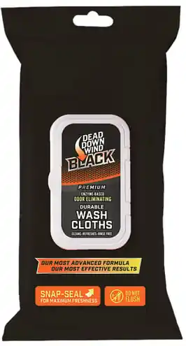 Dead Down Wind BLACK PREMIUM Wash Cloths 40 Ct