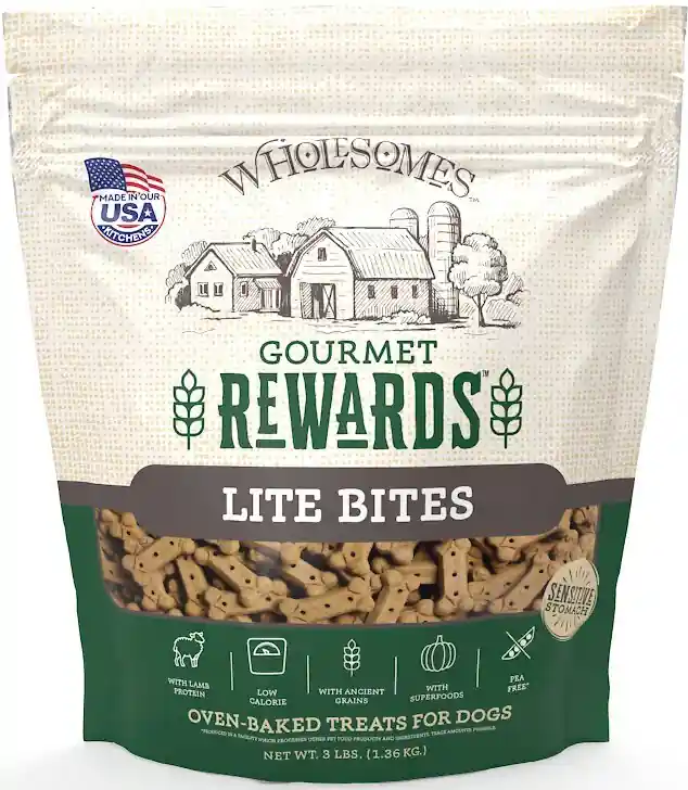 Wholesomes Rewards Lite Bites Biscuit Dog Treats 3lbs