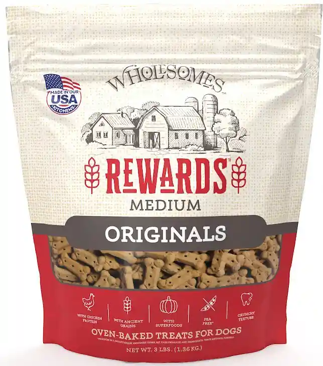 Wholesomes Rewards Medium Originals Biscuit Dog Treats 3lbs