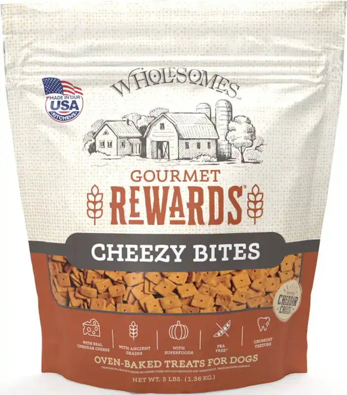 Wholesomes Rewards Cheezy Bites Biscuit Dog Treats 3lbs