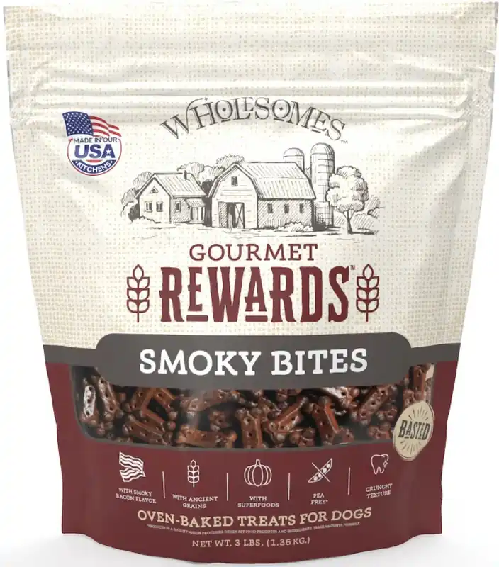 Wholesomes Rewards Smoky Bites Biscuit Dog Treats 3lbs